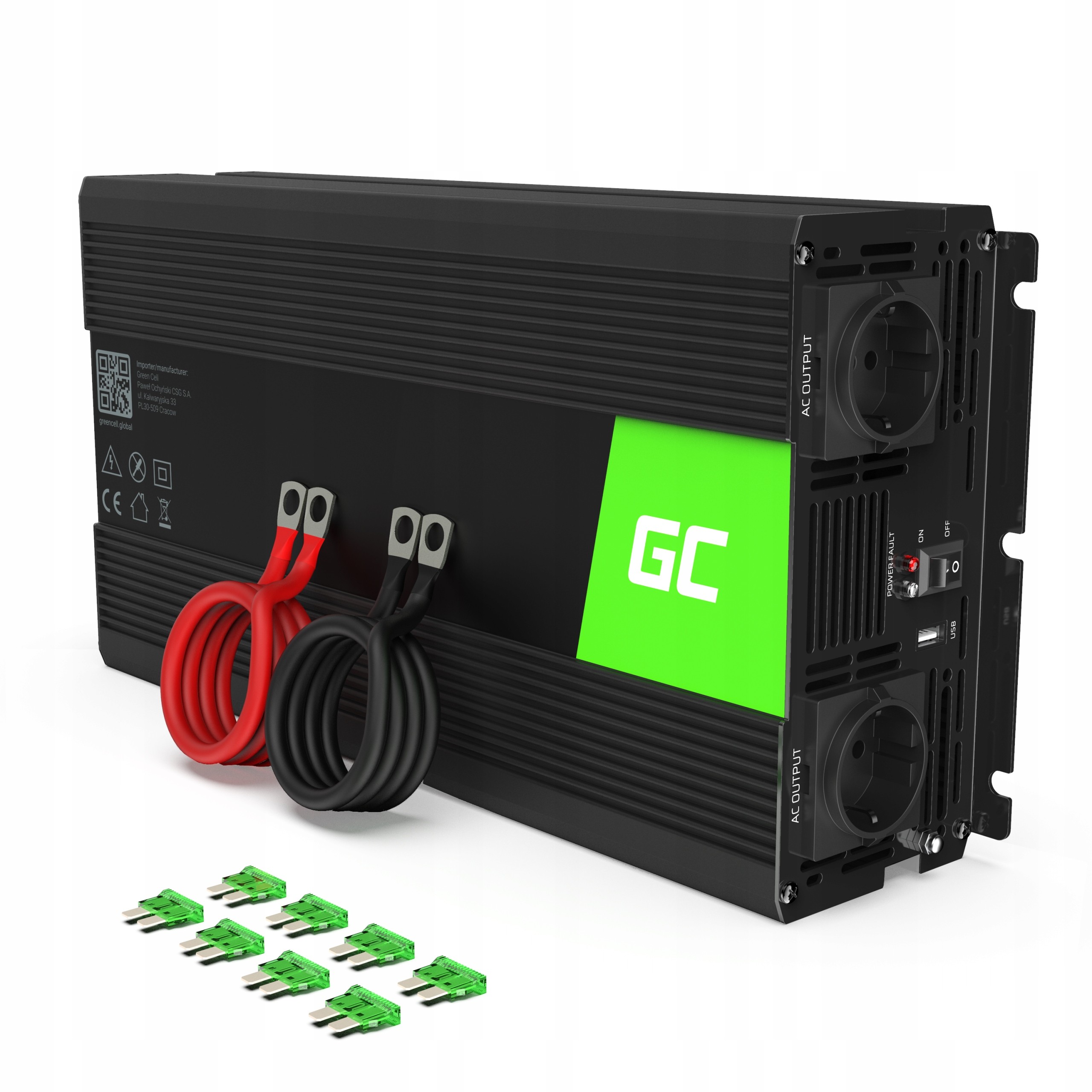 Przetwornica Green Cell 24V na 230V